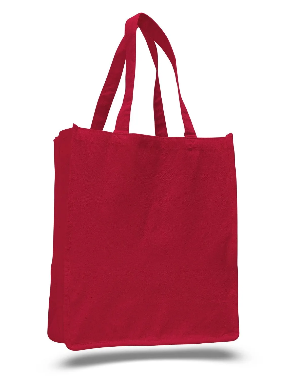 12 ct Jumbo Size Heavy Canvas Wide Shopper Tote Bag - By Dozen