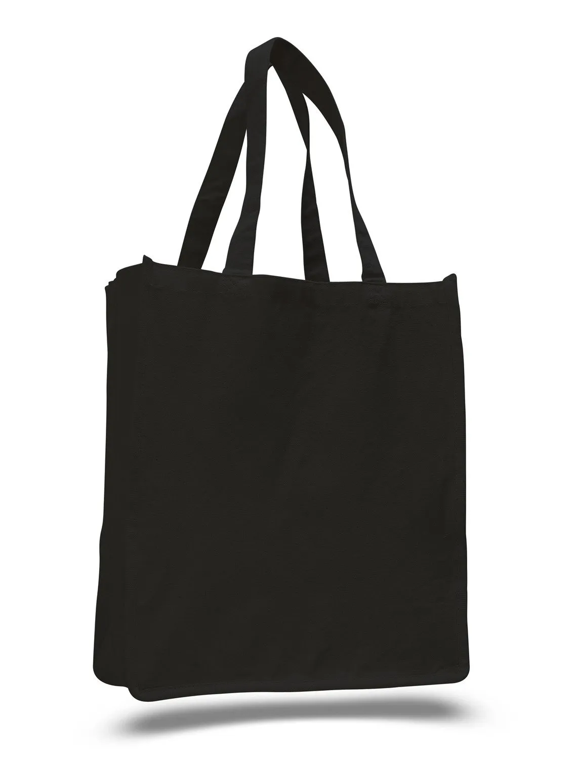 12 ct Jumbo Size Heavy Canvas Wide Shopper Tote Bag - By Dozen
