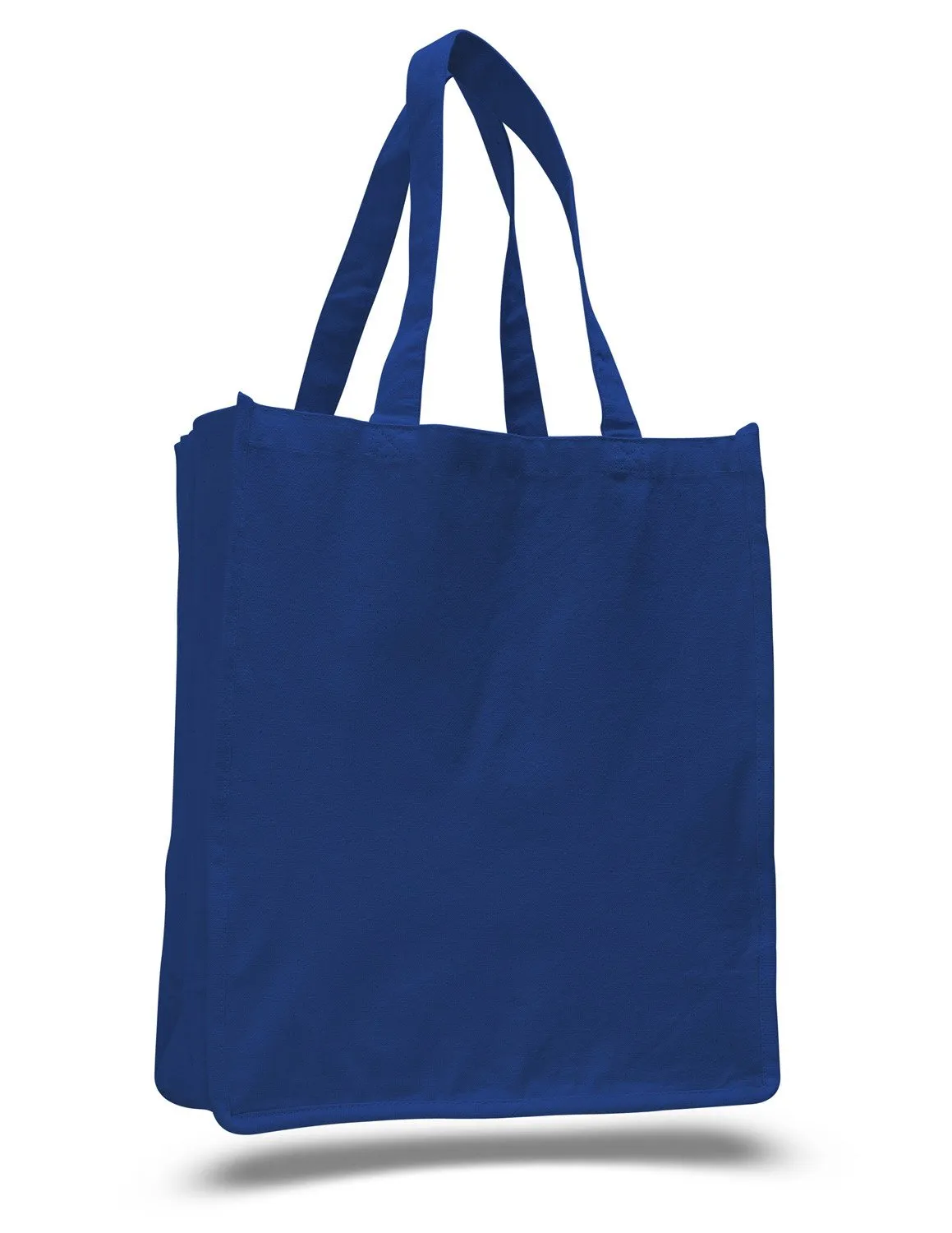 12 ct Jumbo Size Heavy Canvas Wide Shopper Tote Bag - By Dozen