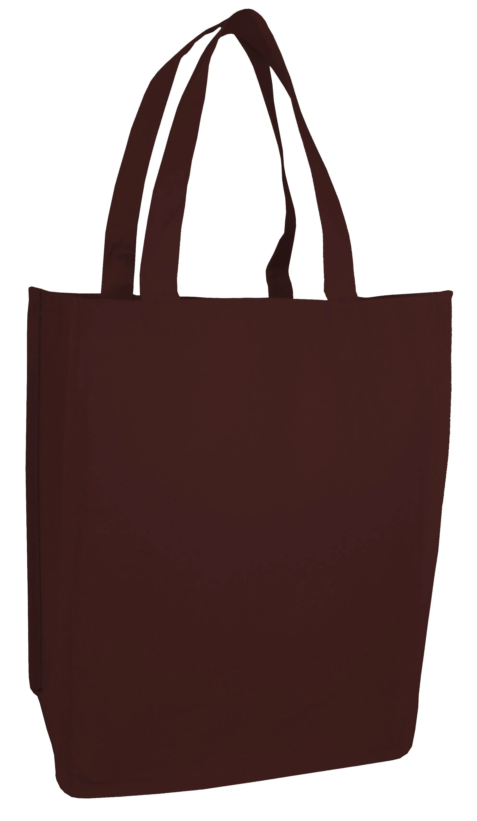 12 ct Jumbo Size Heavy Canvas Wide Shopper Tote Bag - By Dozen