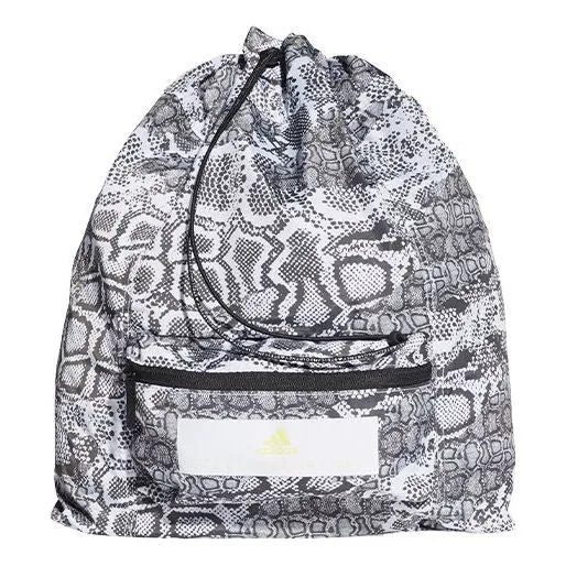 Adidas x Stella McCartney Gym Sack Backpack 'Black White', black