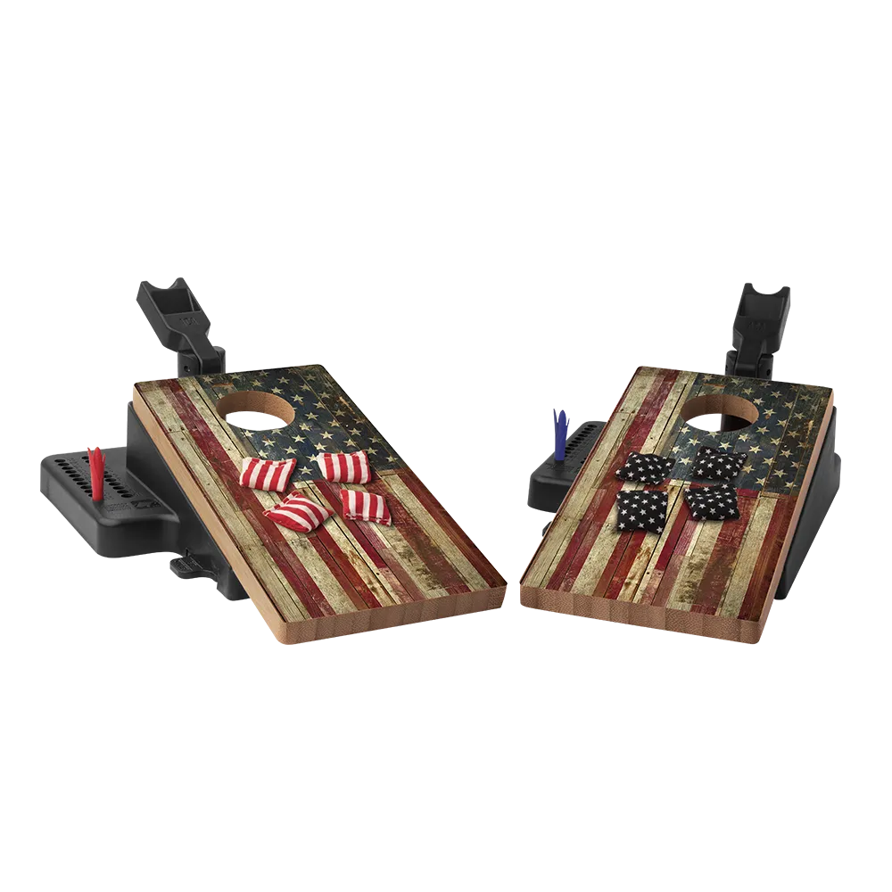American Flag Double Chuck Mini Cornhole Tabletop Game