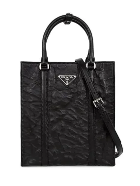 Antique Nappa Leather Mini Tote Bag Black