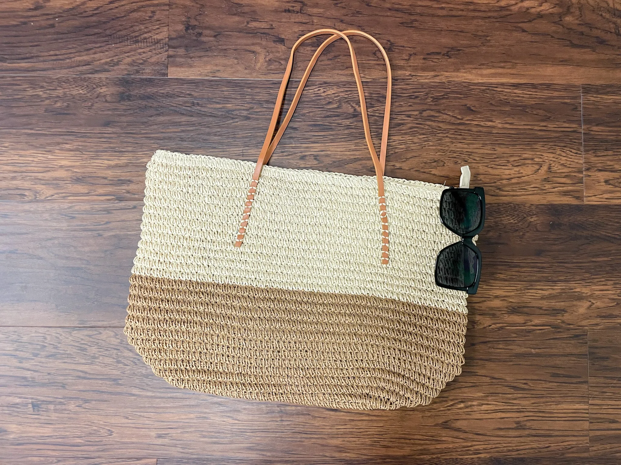 Beach Bag Tote in Tan