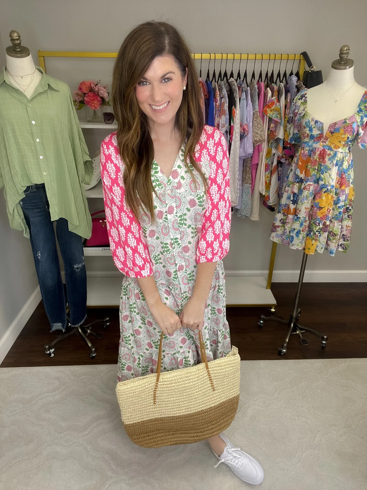 Beach Bag Tote in Tan