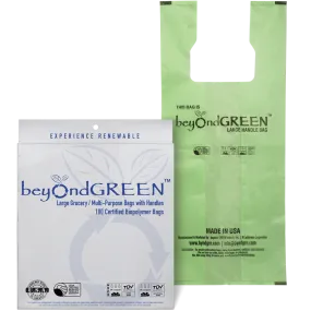 beyondGREEN Plant-Based Cat Litter Poop Waste Pick-Up Bags with Handles