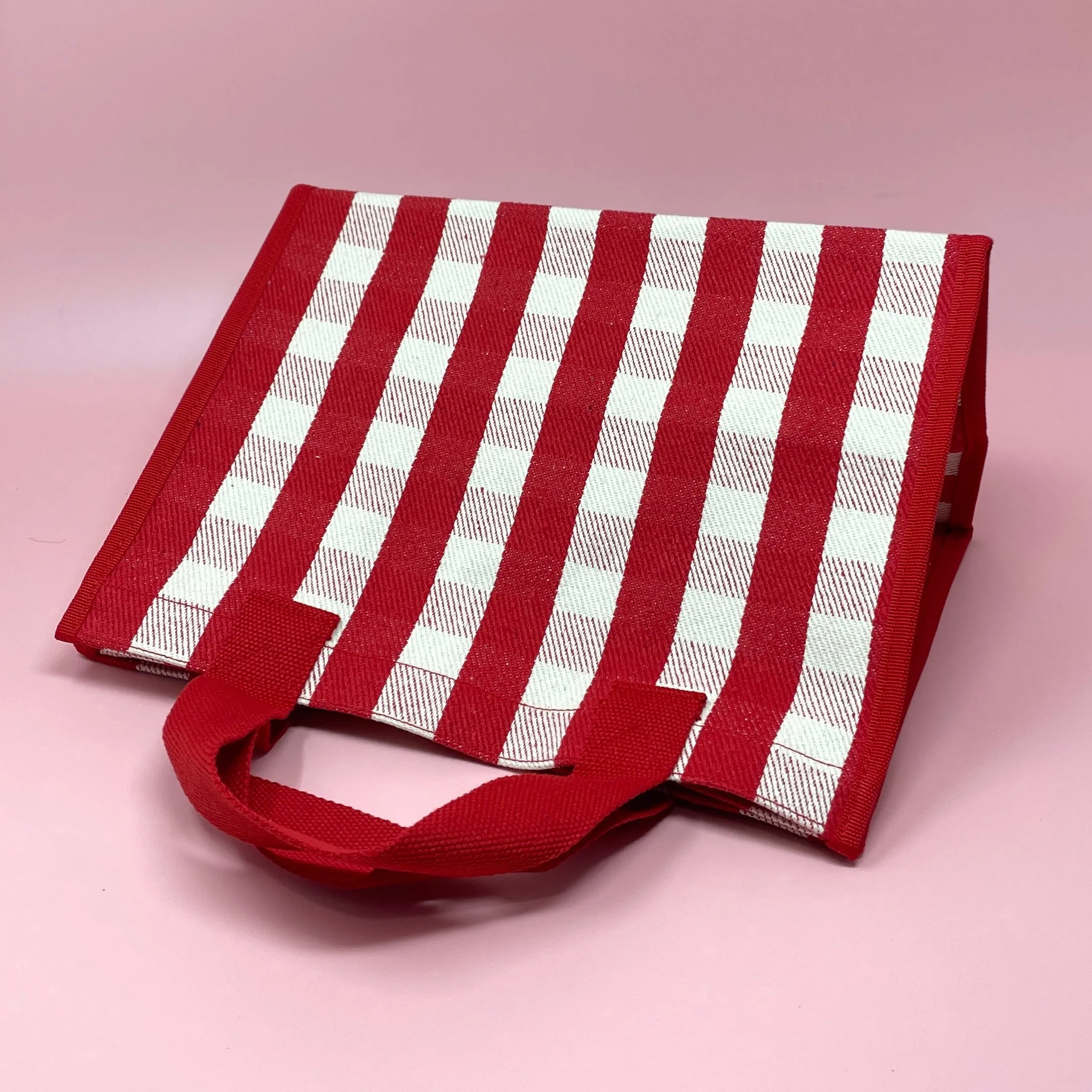 Big Check Shopping Tote
