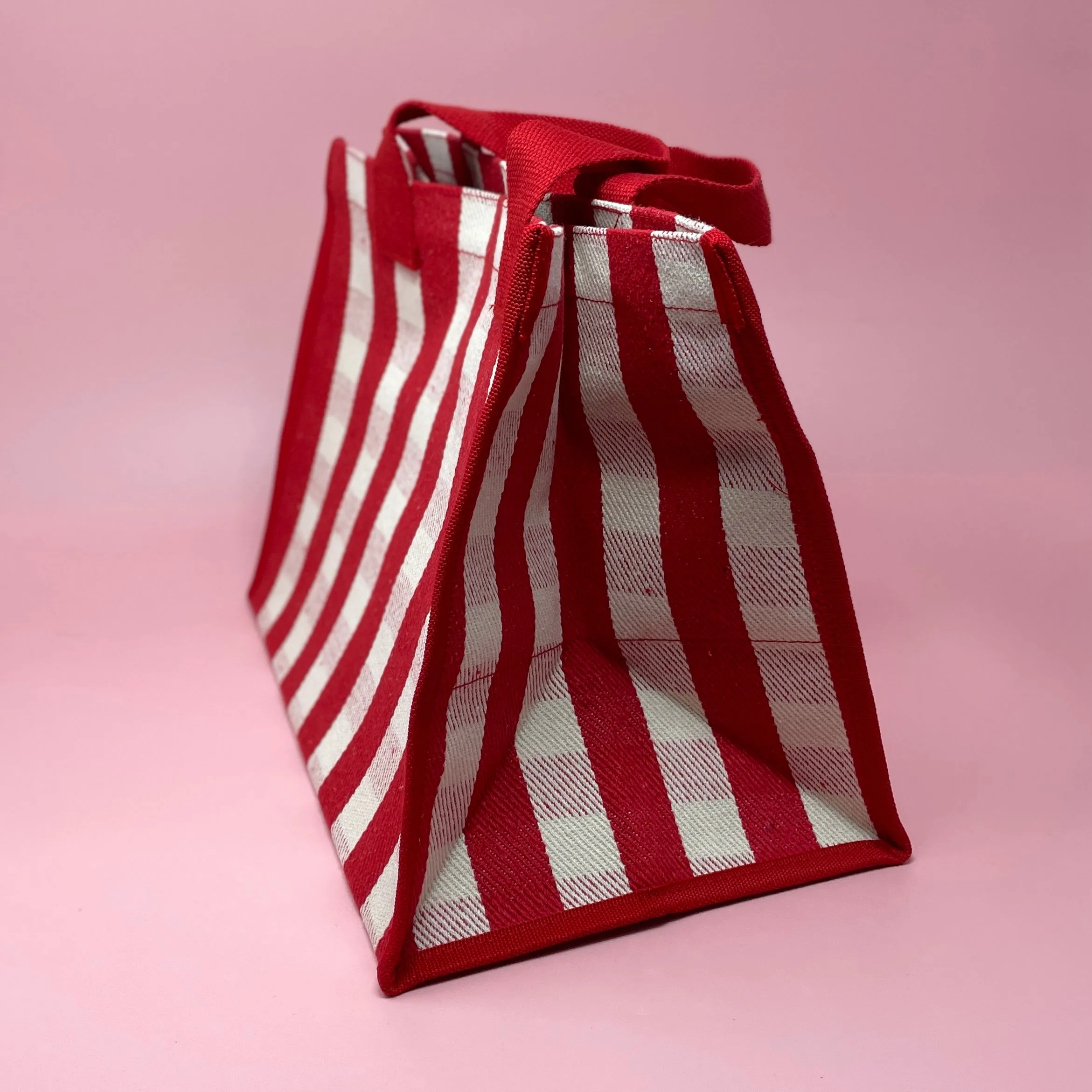 Big Check Shopping Tote