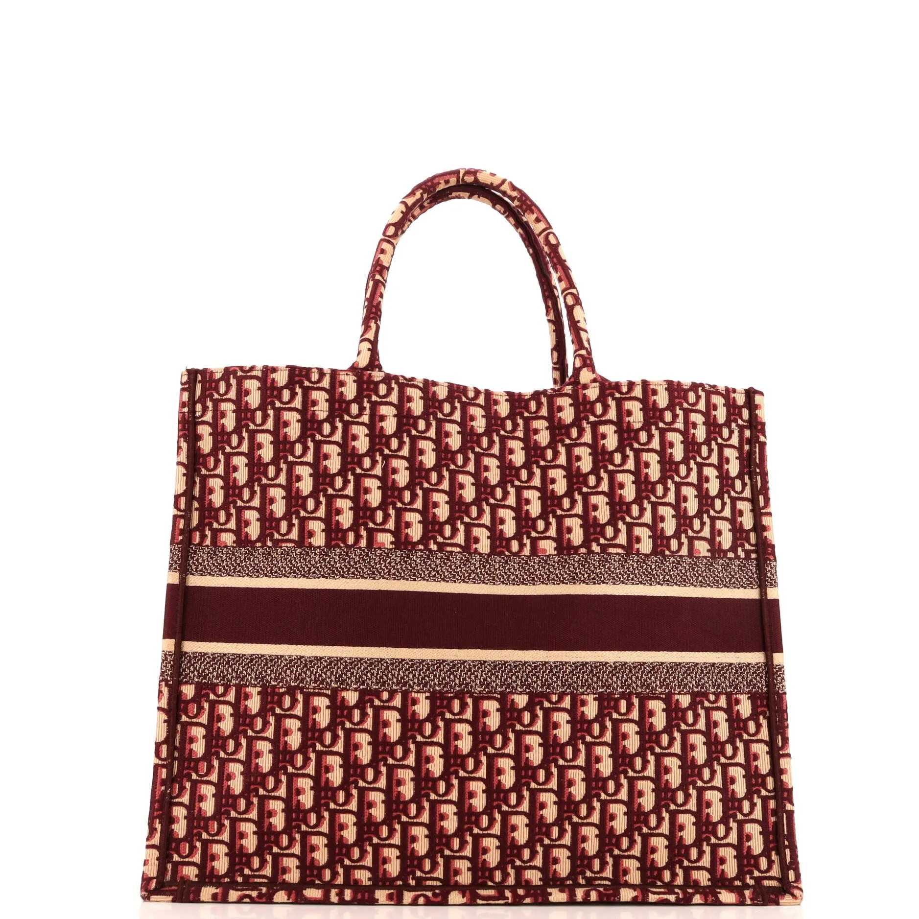Book Tote Oblique Canvas Large