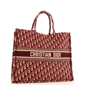 Book Tote Oblique Canvas Large