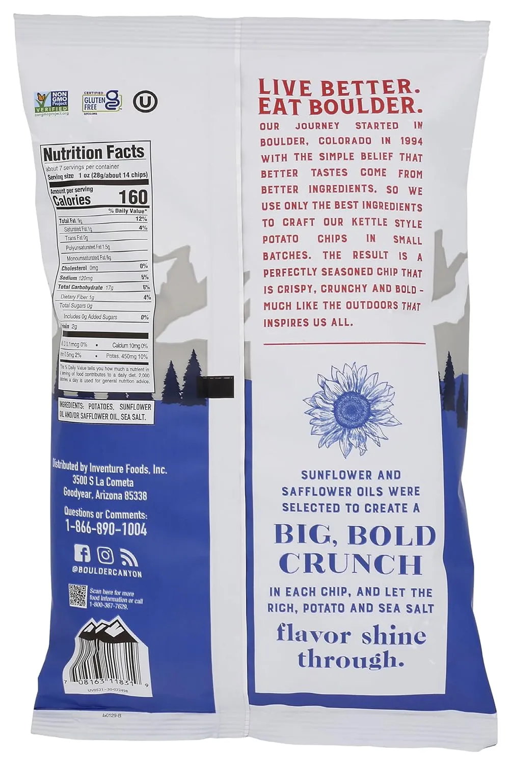Boulder Canyon Sea Salt Kettle Cooked Potato Chips