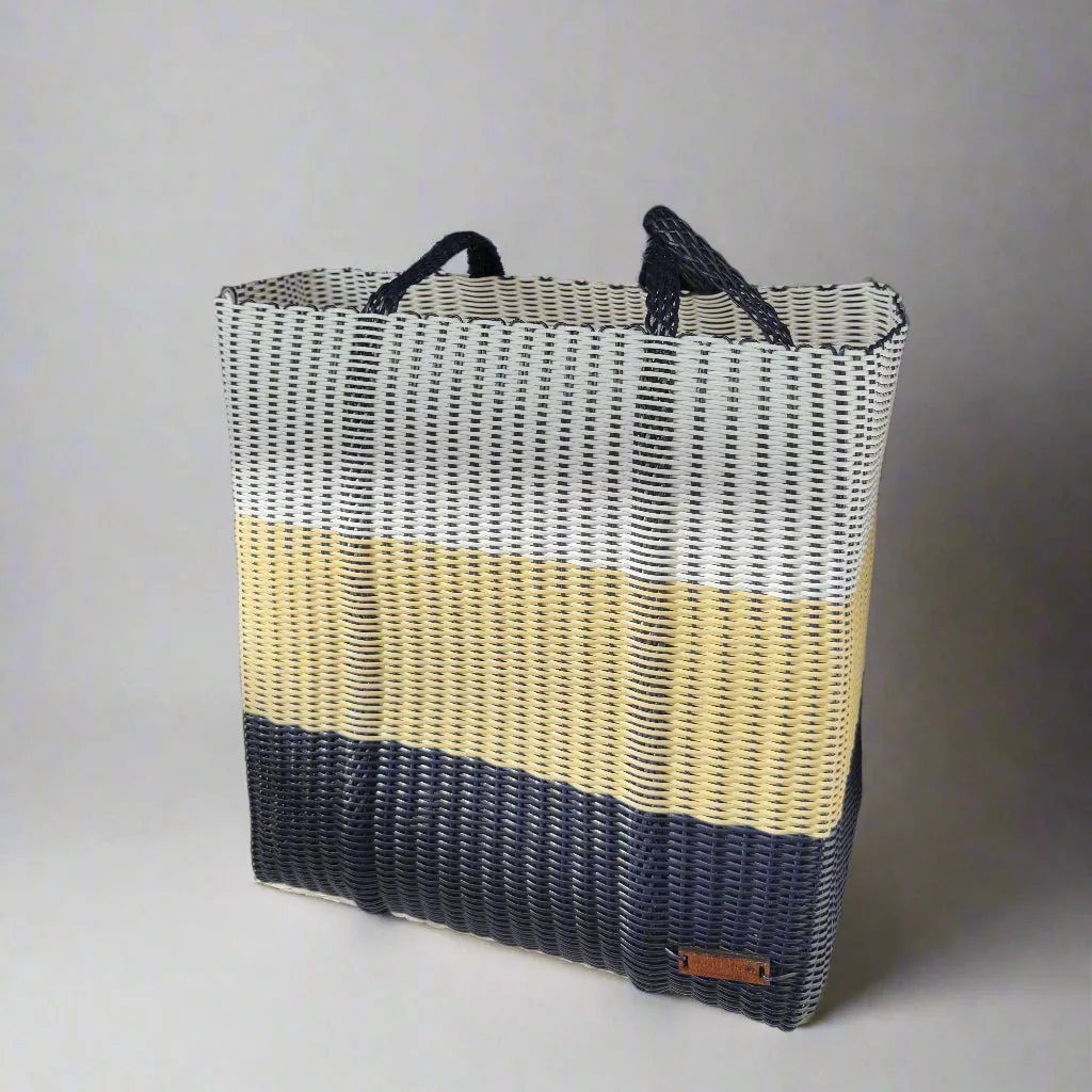 cesta tote ~ ex-large ~ 3 color block