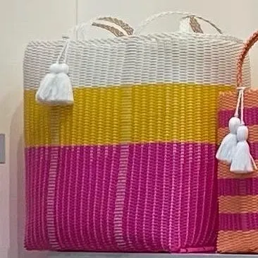 cesta tote ~ ex-large ~ 3 color block