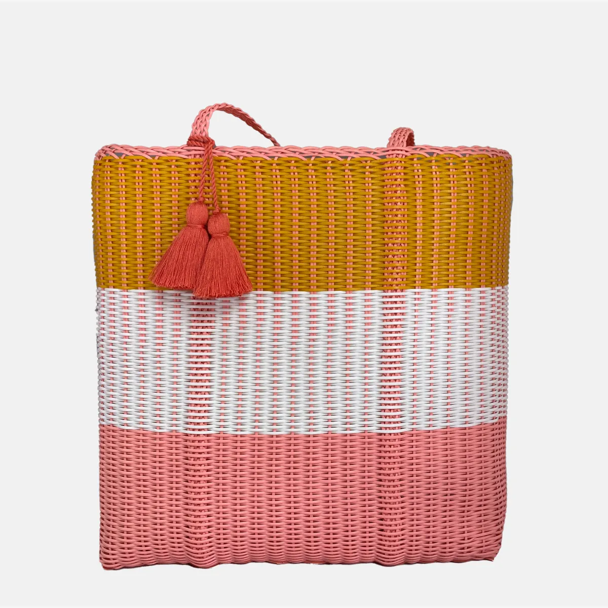 cesta tote ~ ex-large ~ 3 color block