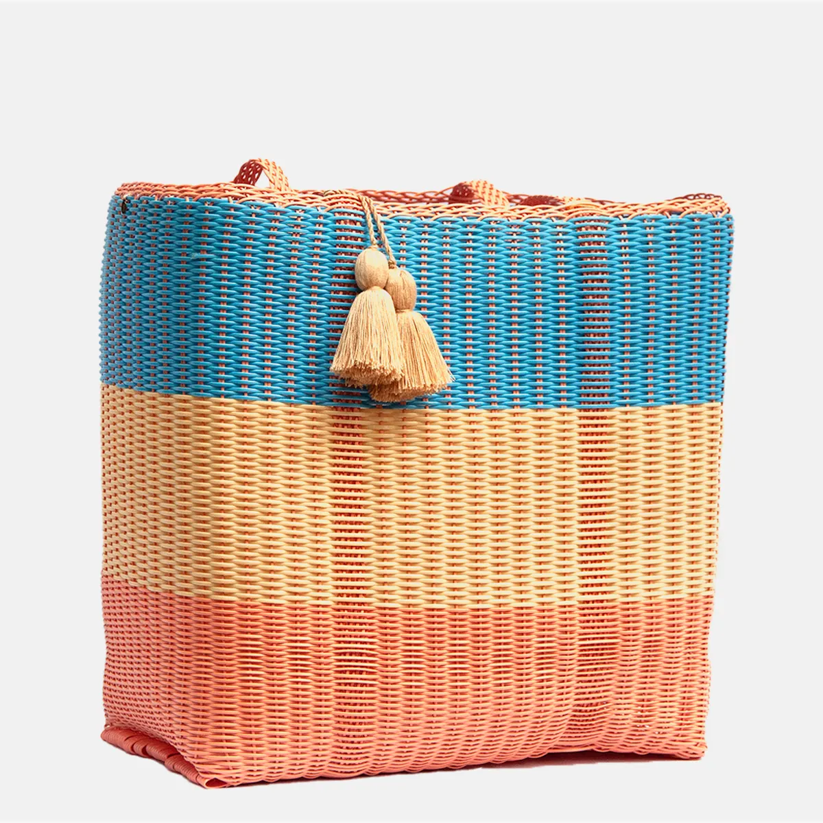 cesta tote ~ ex-large ~ 3 color block