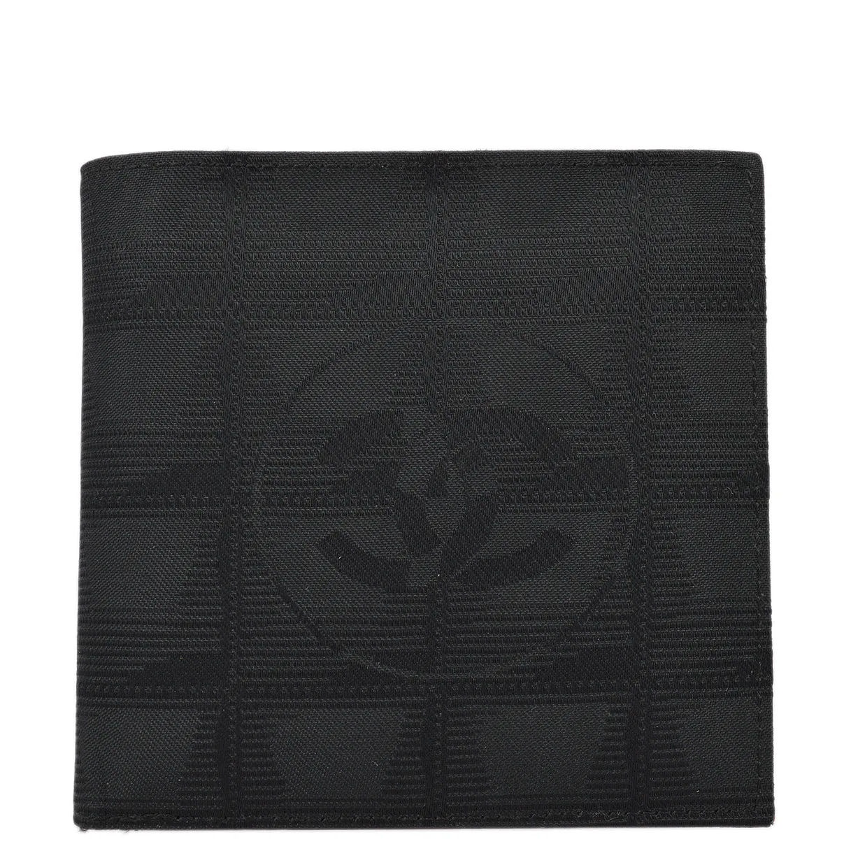 Chanel 2003-2004 Black New Travel Line Bifold Wallet