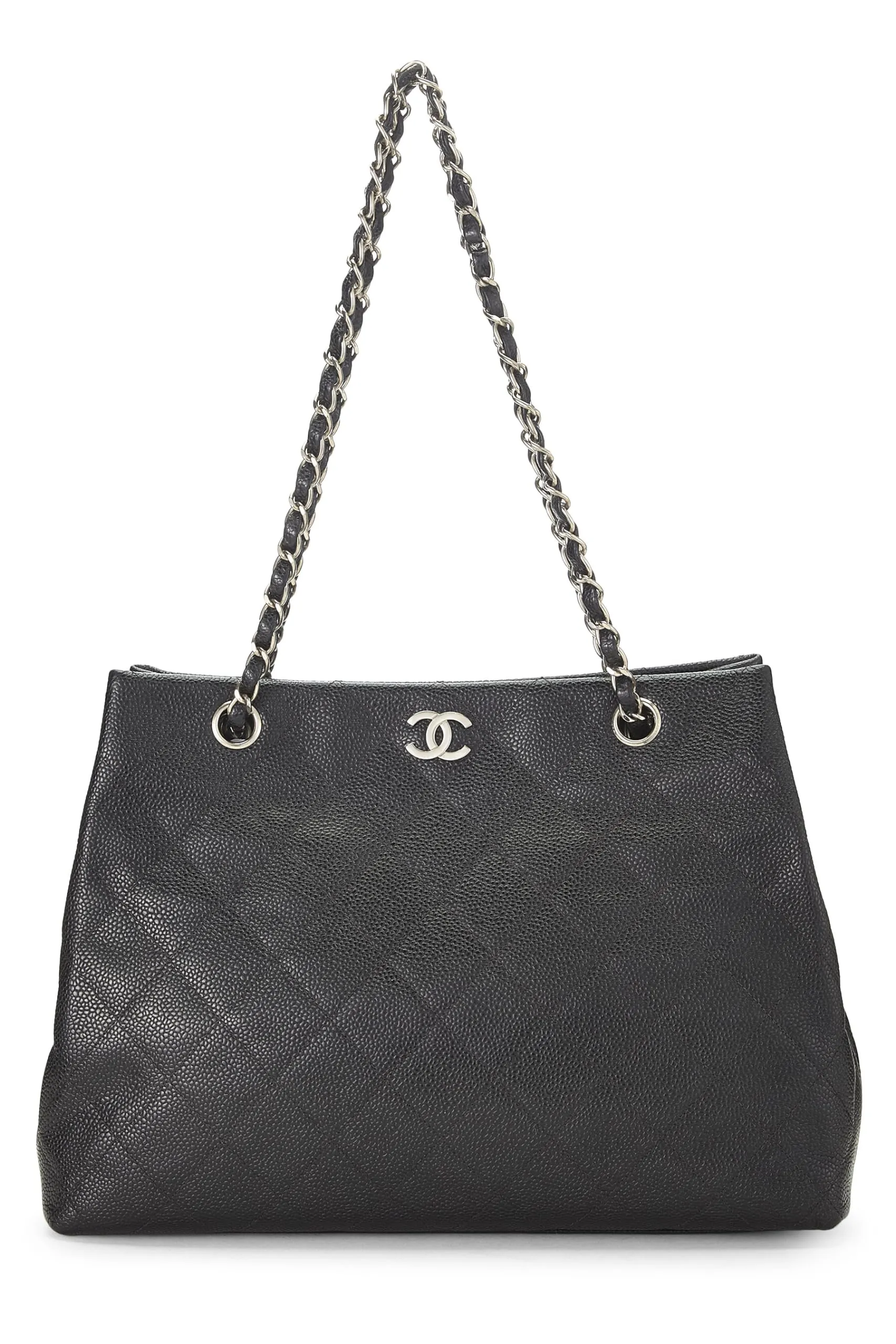 Chanel,  Black Caviar Tote Small, Black