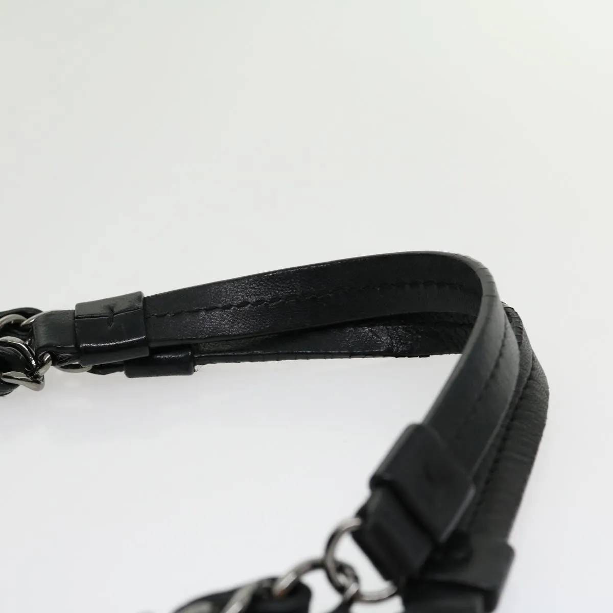 CHANEL Chain Matelasse Tote Bag Lamb Skin Black CC  ar7246A