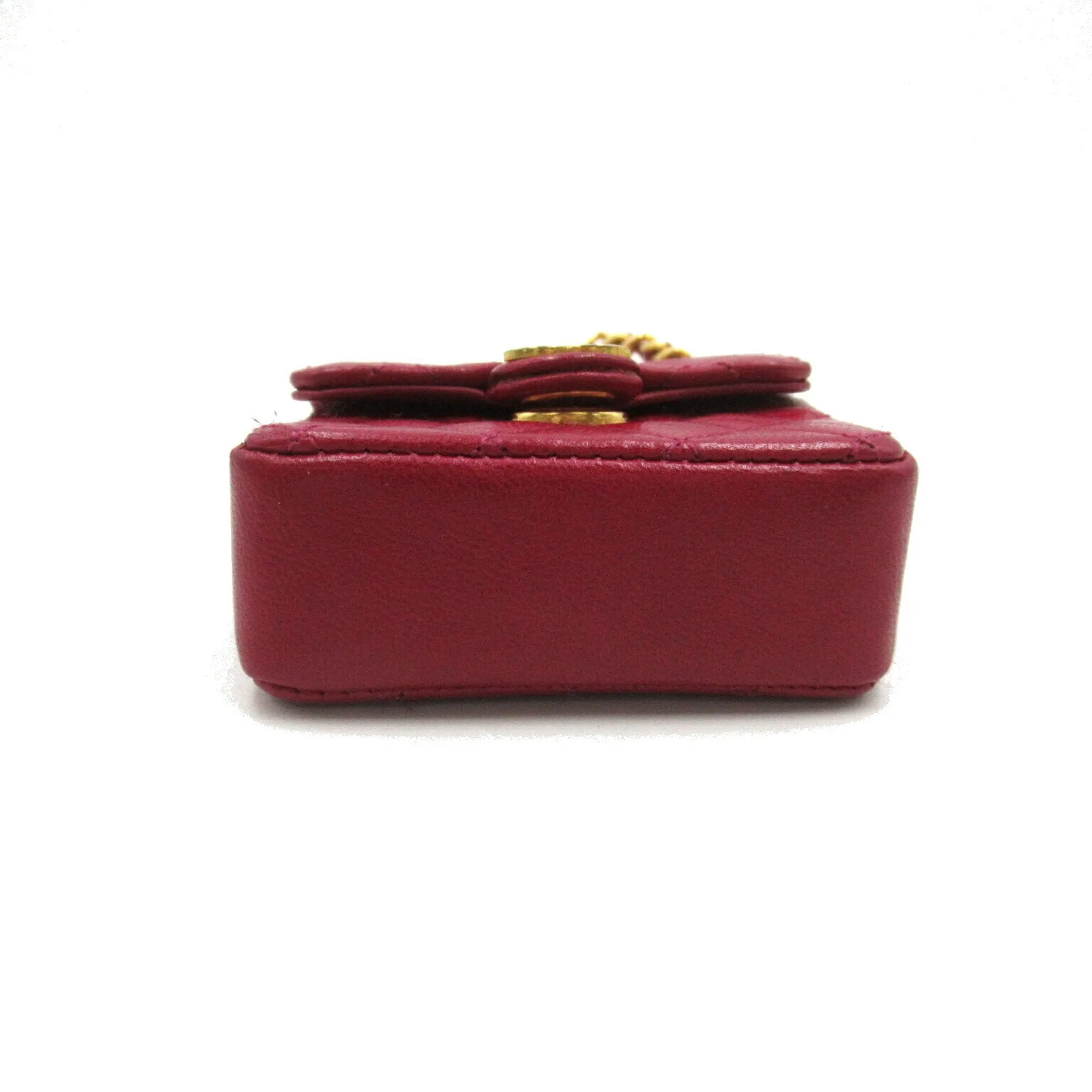 CHANEL Chain Pochette Shoulder Bag, Lambskin (Sheepskin), Women's, Purple