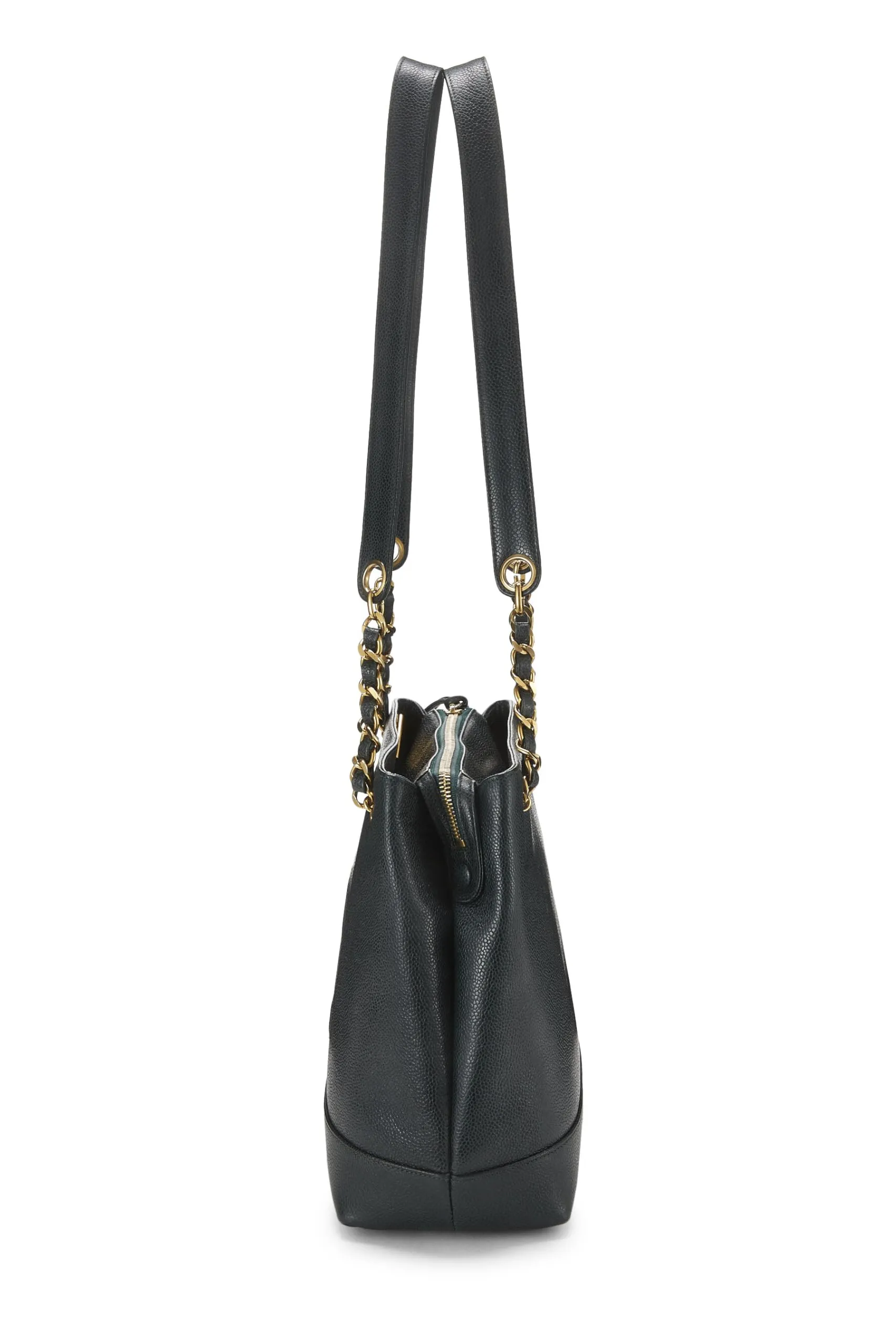 Chanel,  Green Caviar 'CC' Tote Small, Green
