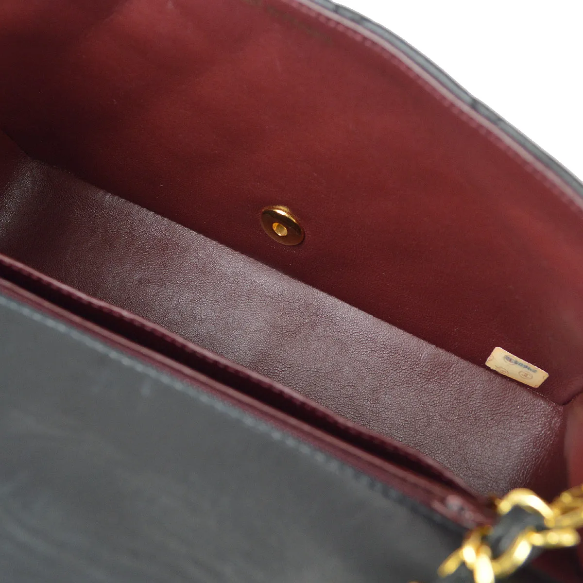 CHANEL Medium Diana Chain Shoulder Bag Black Lambskin 97552
