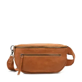 CHARLES CROSSBODY LRG - Hermosa Saddle/Gunmetal