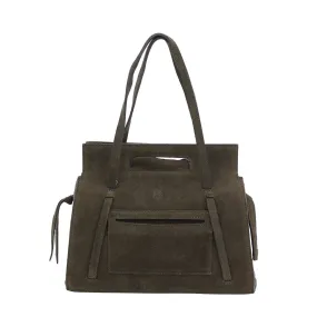 Chocolate Suede | Classic Satchel