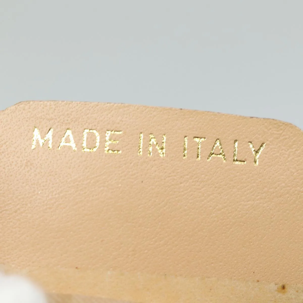 CHRISTIAN DIOR Lady Dior Canage Hand Bag Nylon Beige Auth bs15406