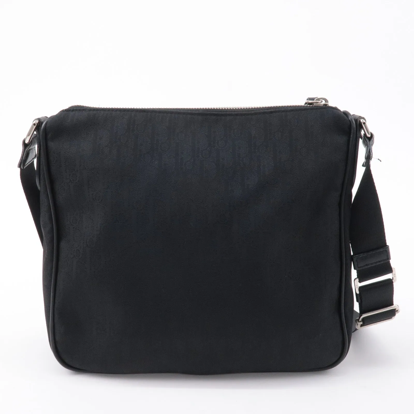 Christian Dior Lovely Canvas Leather Shoulder Bag Black