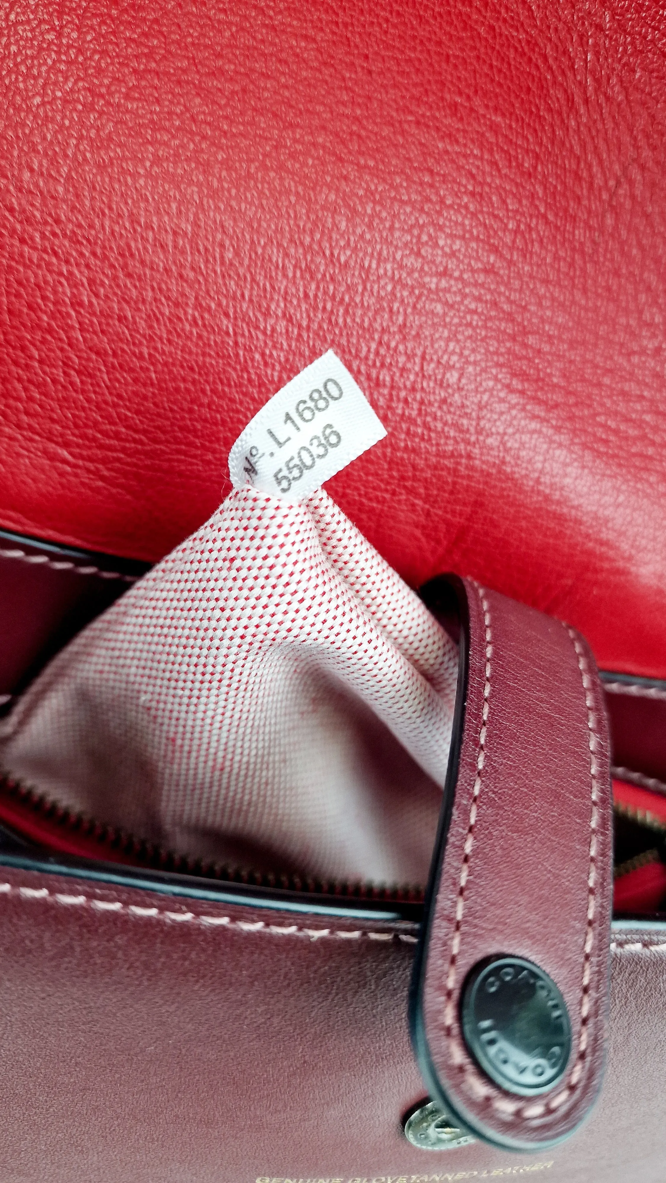 Coach 1941 Saddle 23 Bag in Burgundy Smooth Leather - Crossbody Shoulder Bag Red - Coach 55036