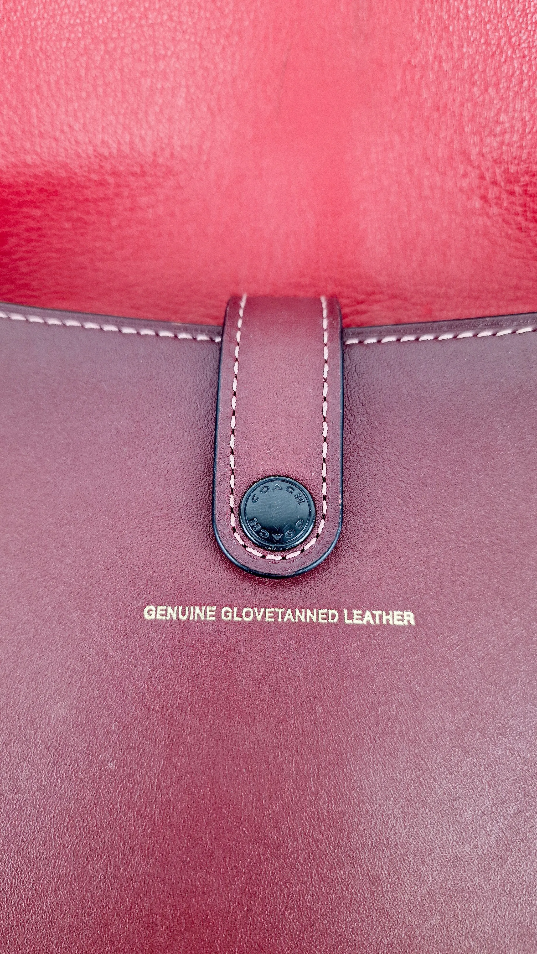 Coach 1941 Saddle 23 Bag in Burgundy Smooth Leather - Crossbody Shoulder Bag Red - Coach 55036
