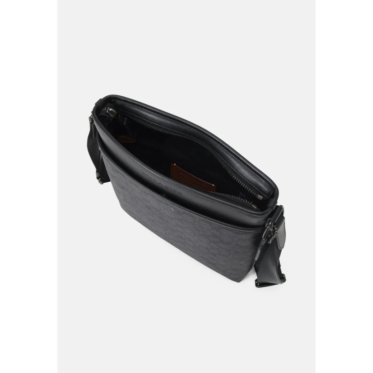 Coach Gotham Slim Crossbody In Signature Canvas Black PrInt - CC111