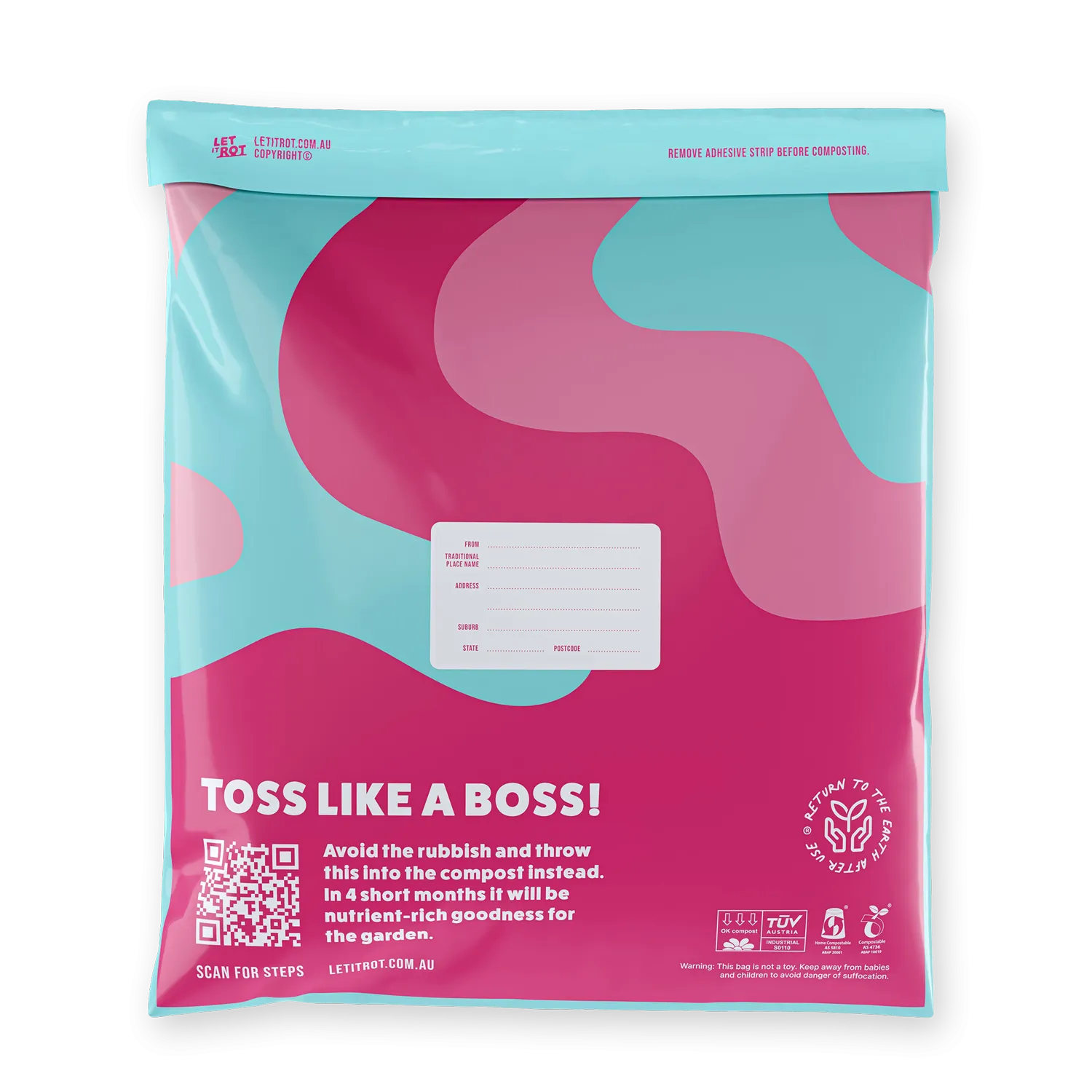 Compostable Mail Bag | Pink