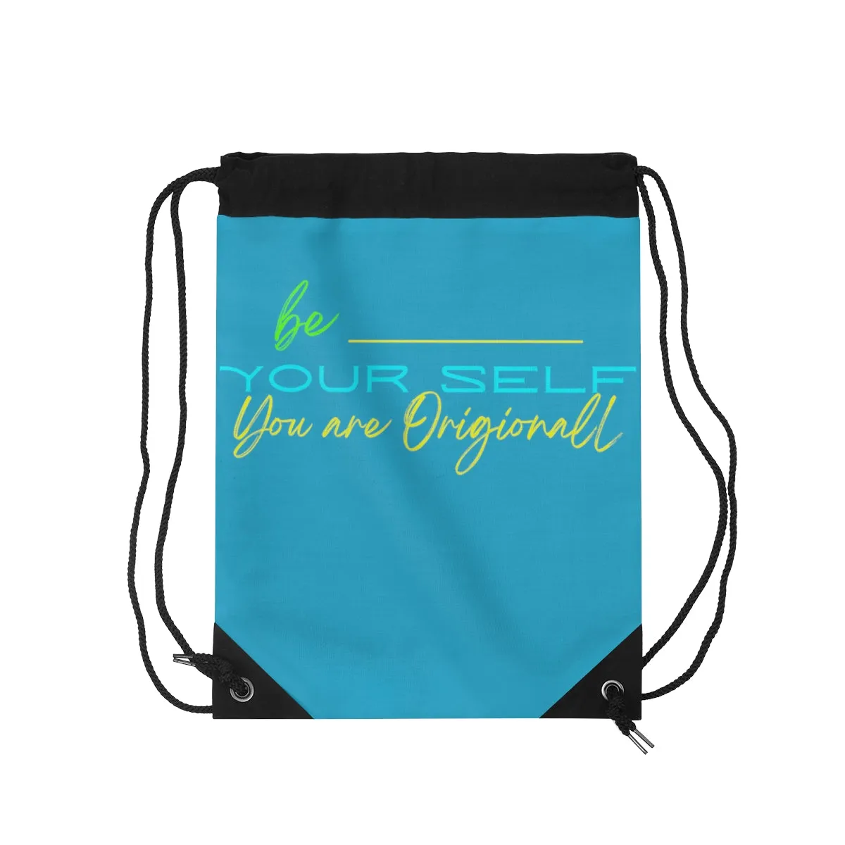Copy of Drawstring Bag ( Be Yourself  Purple )