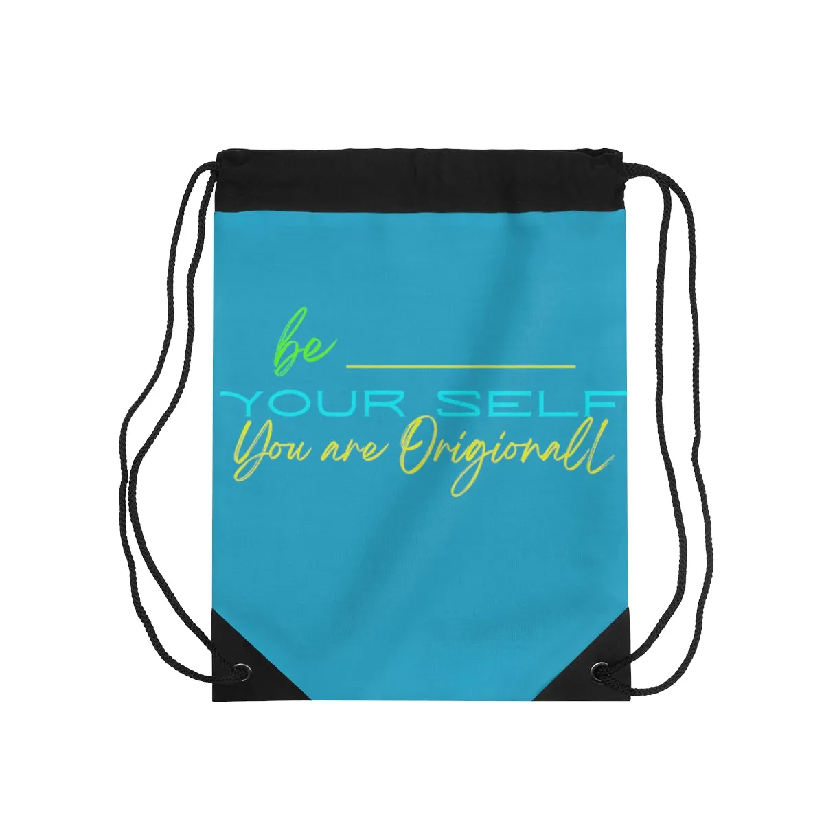Copy of Drawstring Bag ( Be Yourself  Purple )