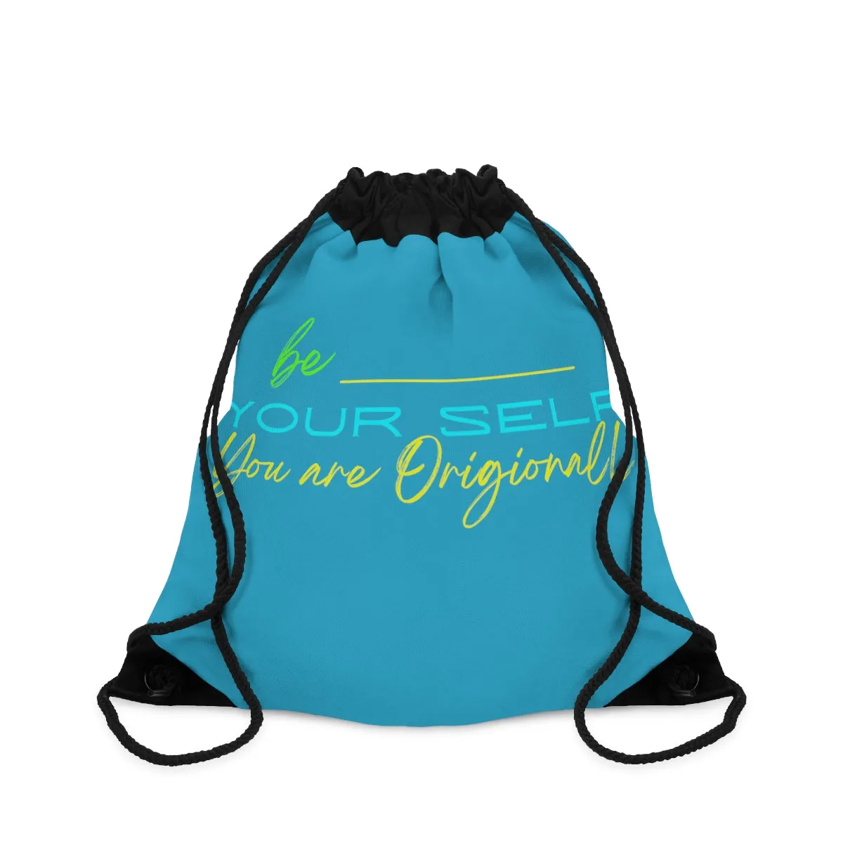 Copy of Drawstring Bag ( Be Yourself  Purple )