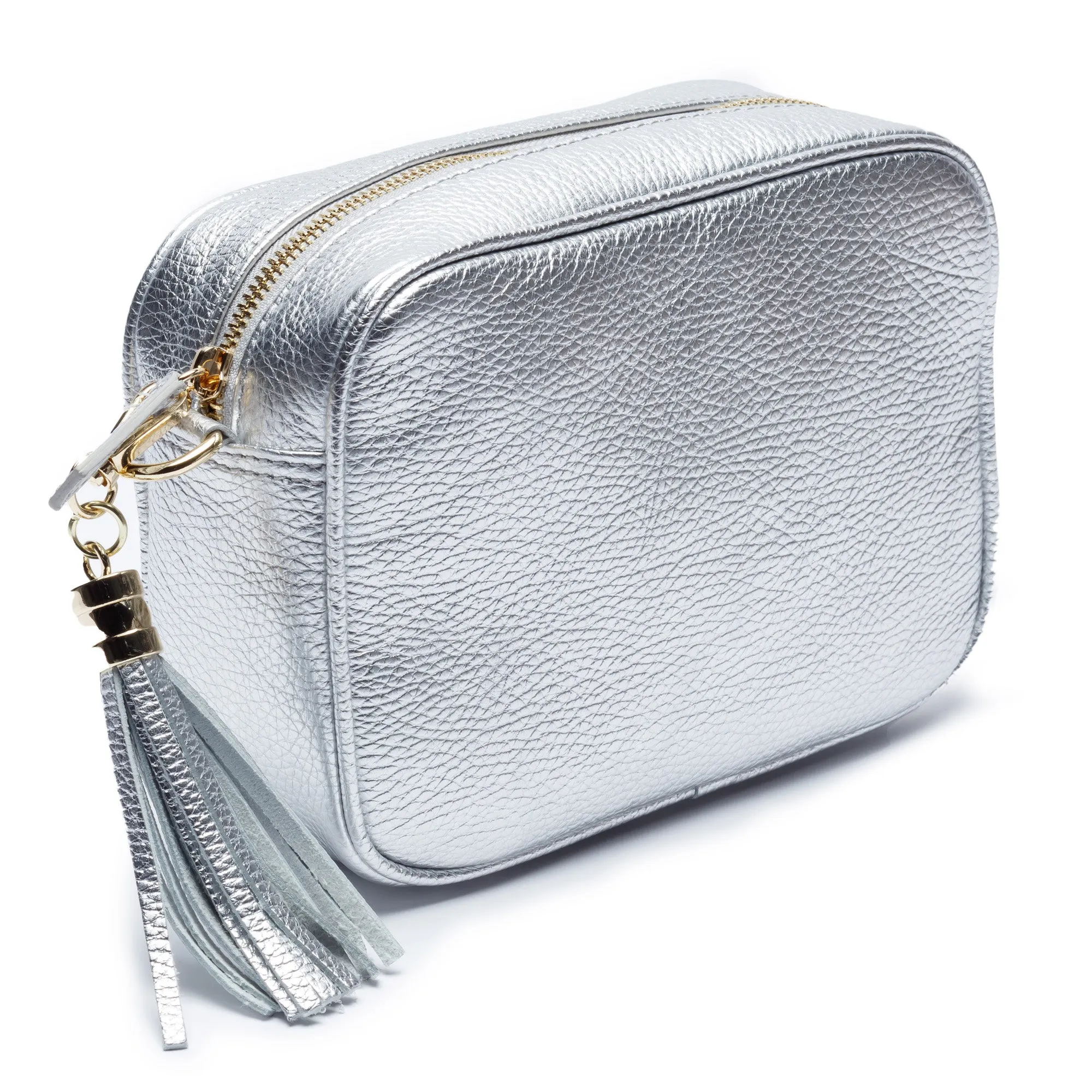 Crossbody Silver (Olive Leopard Strap)