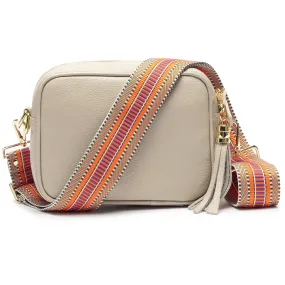 Crossbody Stone (Orange Aztec strap)
