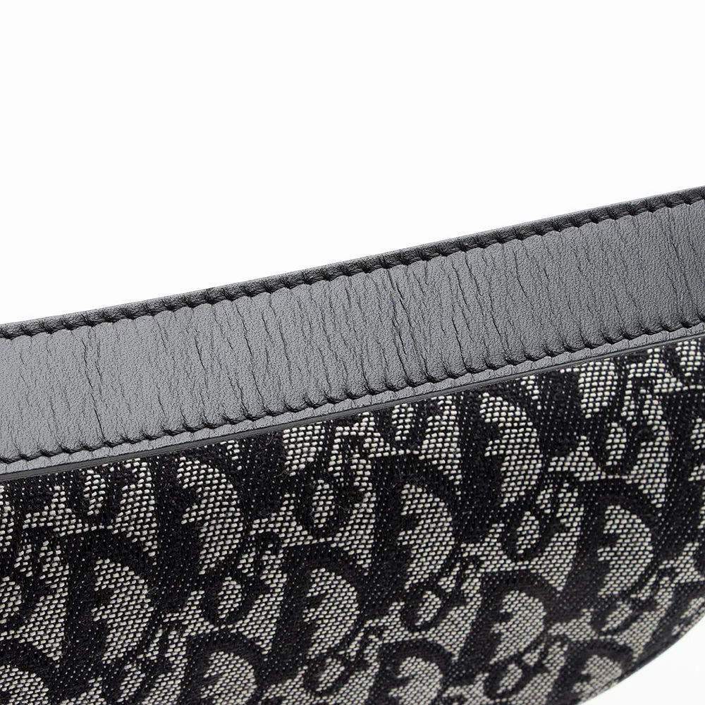 Dior Canvas Logo Double Saddle Shoulder Bag (SHF-21032)