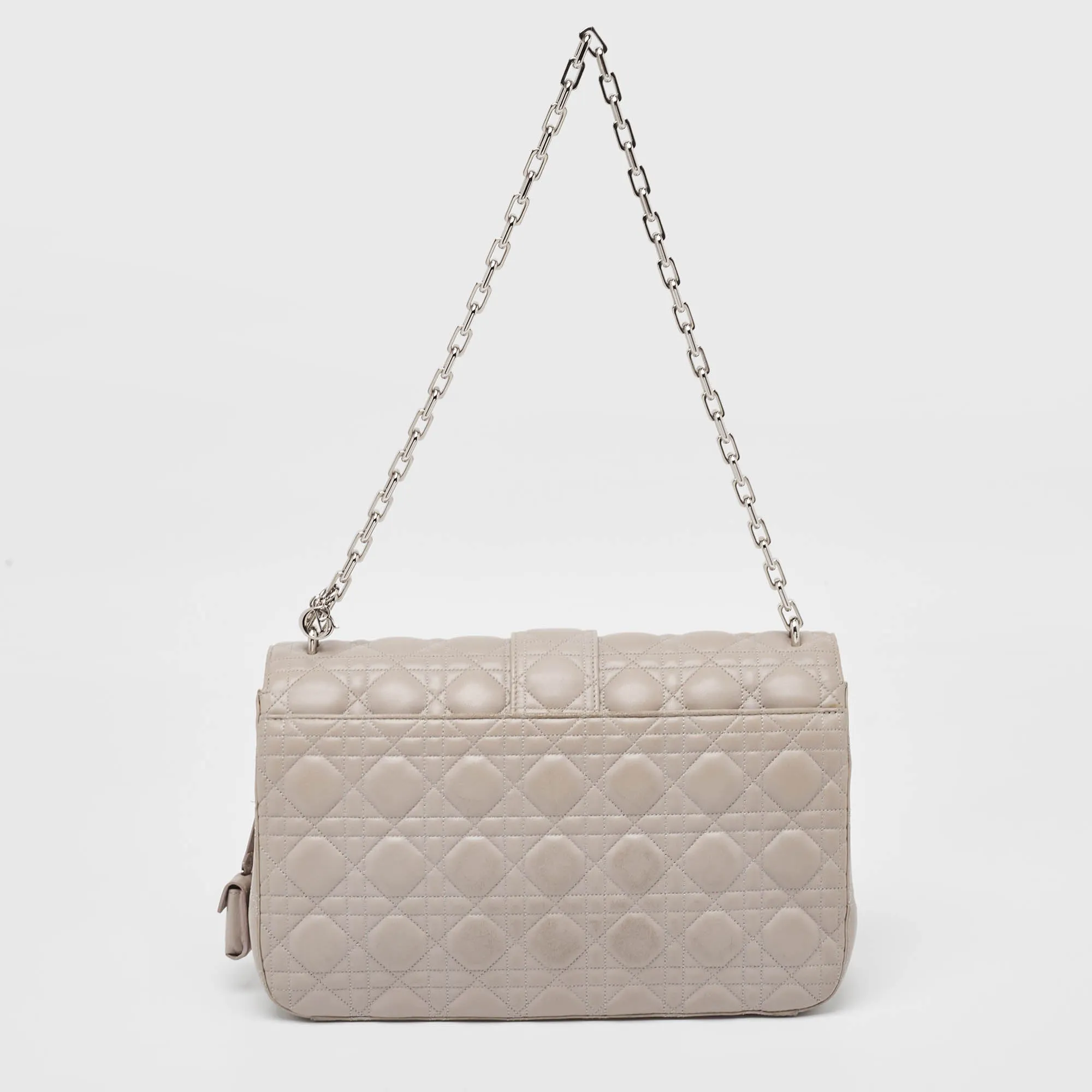DIOR Grey Cannage Leather Large Miss  Shoulder Bag