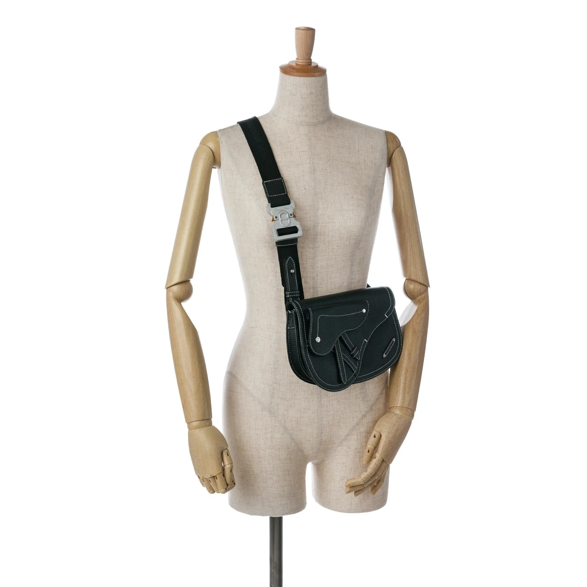 Dior Kaws Grained Calfskin Saddle Pouch (SHG-M72M8X)
