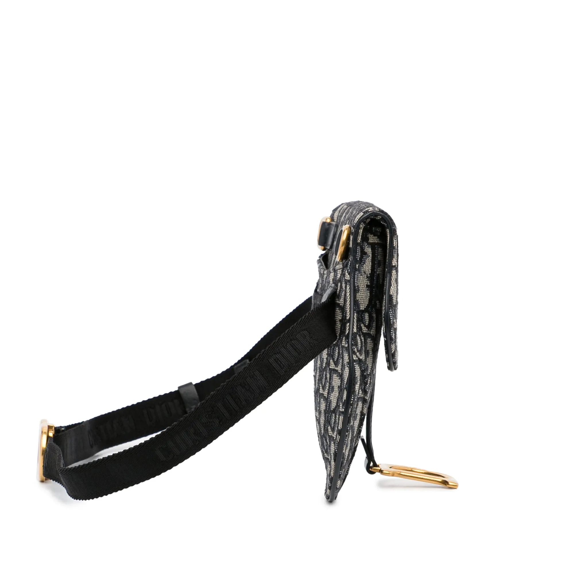 Dior Saddle Belt Bag Blue Oblique Canvas