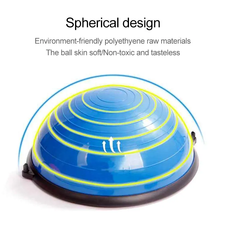 Explosion-proof Yoga Ball Sport Fitness Ball Balance Ball , Diameter: 60cm(Blue)