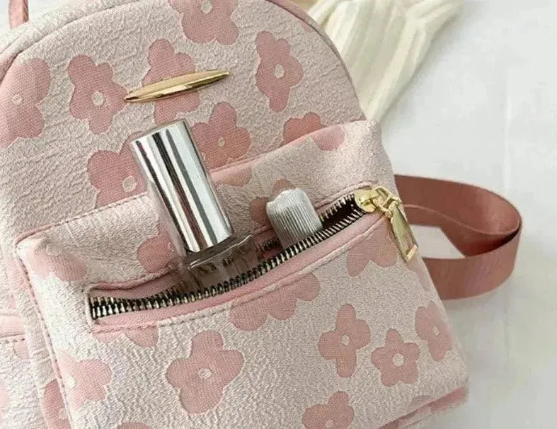 Flower Print Mini Backpack for Women