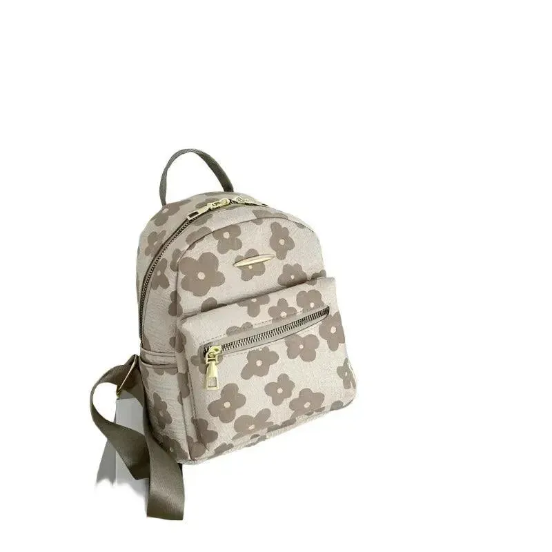 Flower Print Mini Backpack for Women