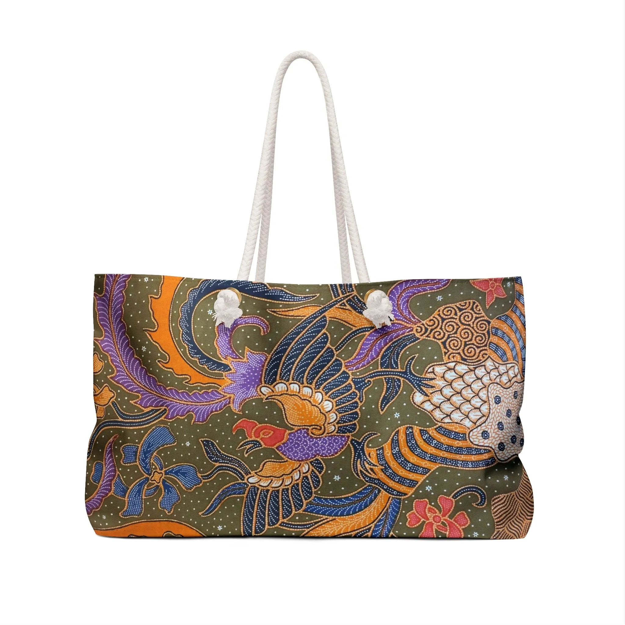 Garuda Batik Print Weekender Bag