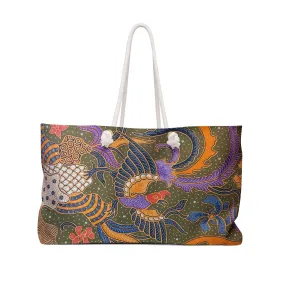 Garuda Batik Print Weekender Bag