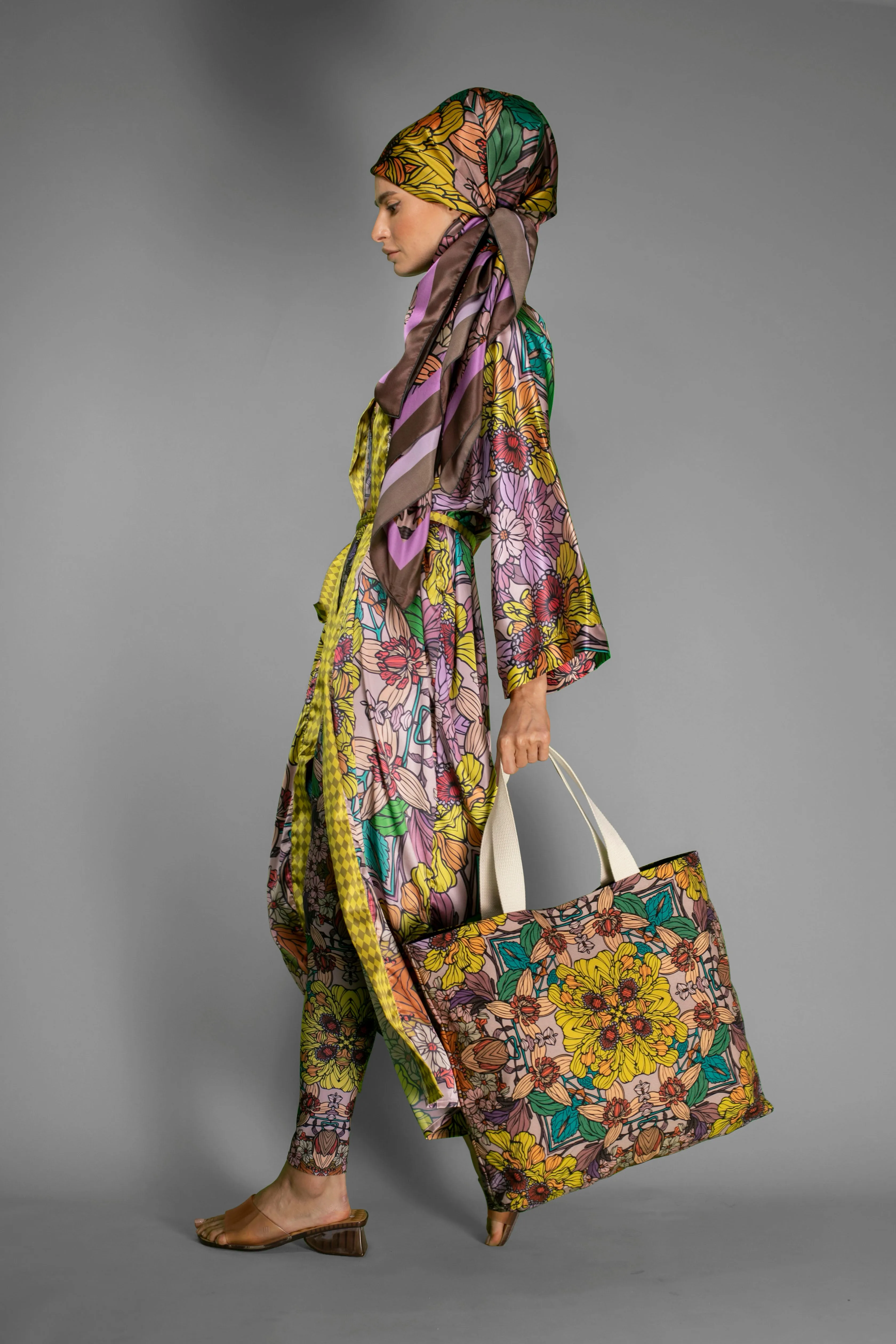 Golden Garden large tote