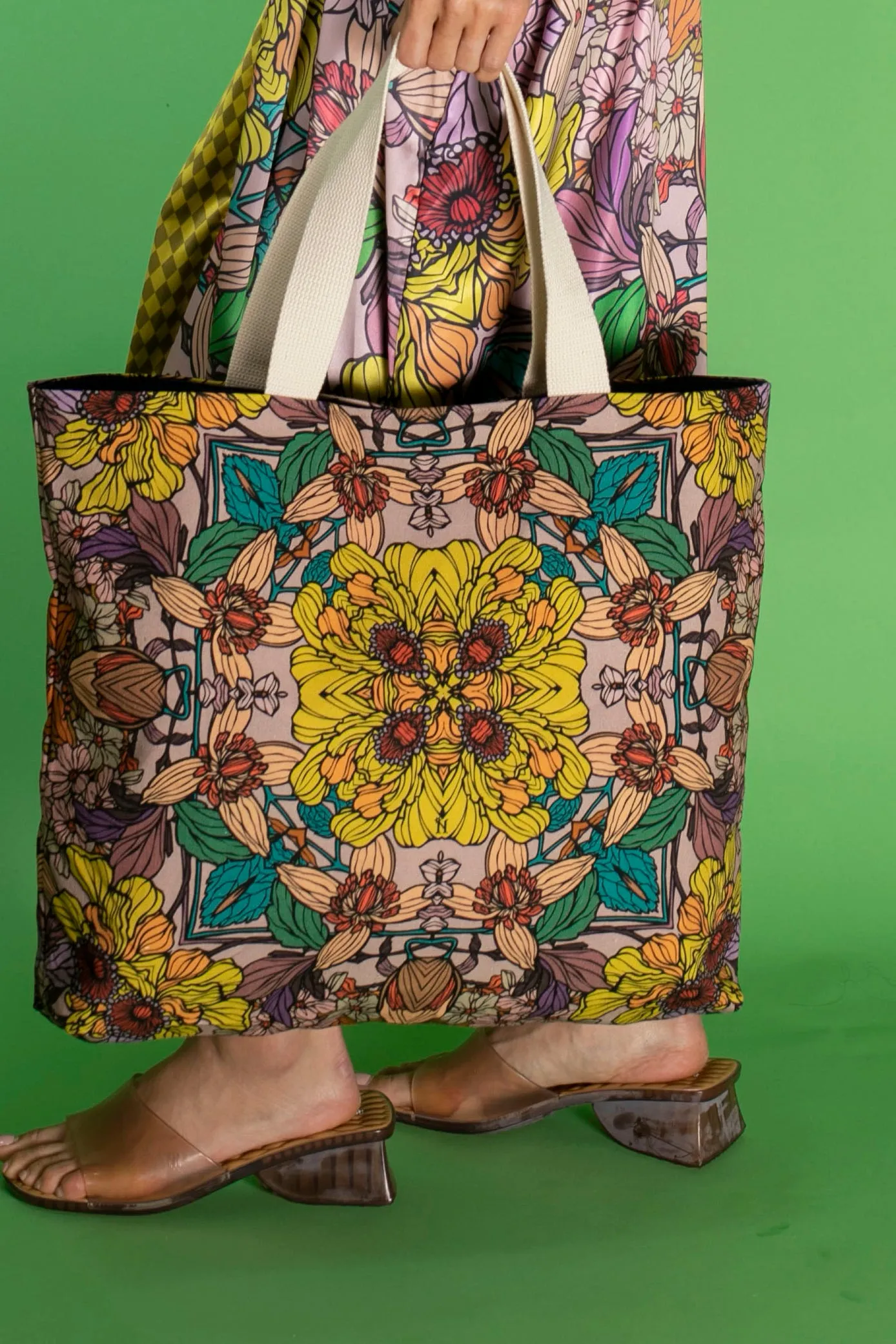 Golden Garden large tote