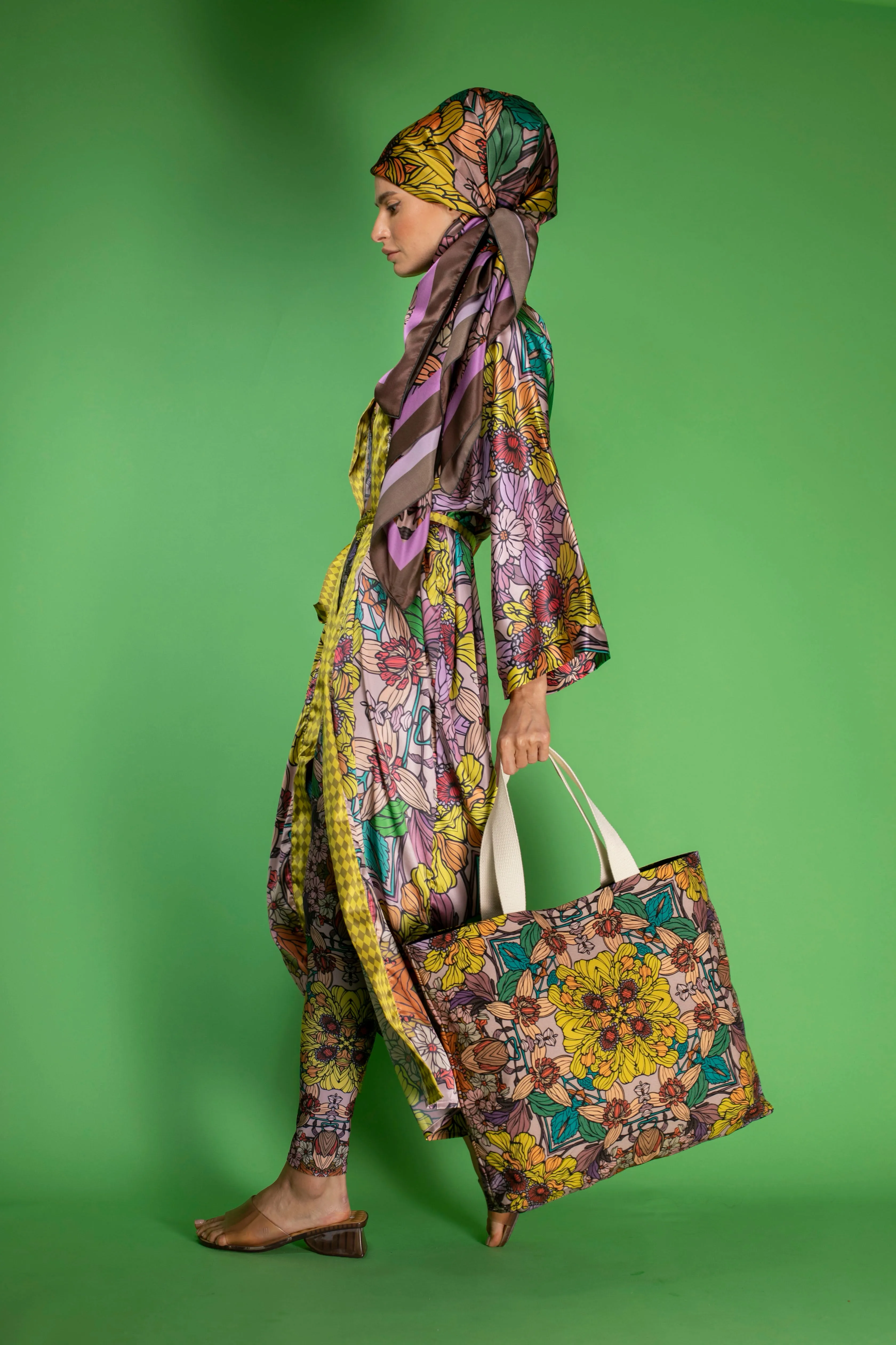Golden Garden large tote